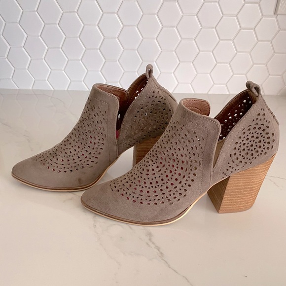 Beast Taupe Suede Booties - Picture 2 of 5